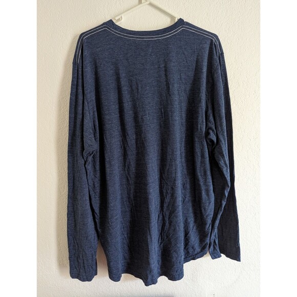 GoodLife Mens T Shirt Blue Round Neck Long Sleeve Pullover Top XXL - Picture 4 of 4